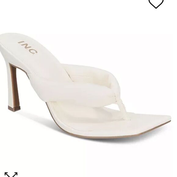 INC INTERNATIONAL CONCEPTS
Sagee Thong Dress Sandals White Smooth 11M New in box - Picture 7 of 14